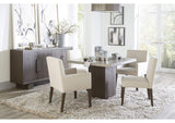 FPBL63B Modesto Upholstered Side Chair In Abalone Linen And French Roast (Set of 2)