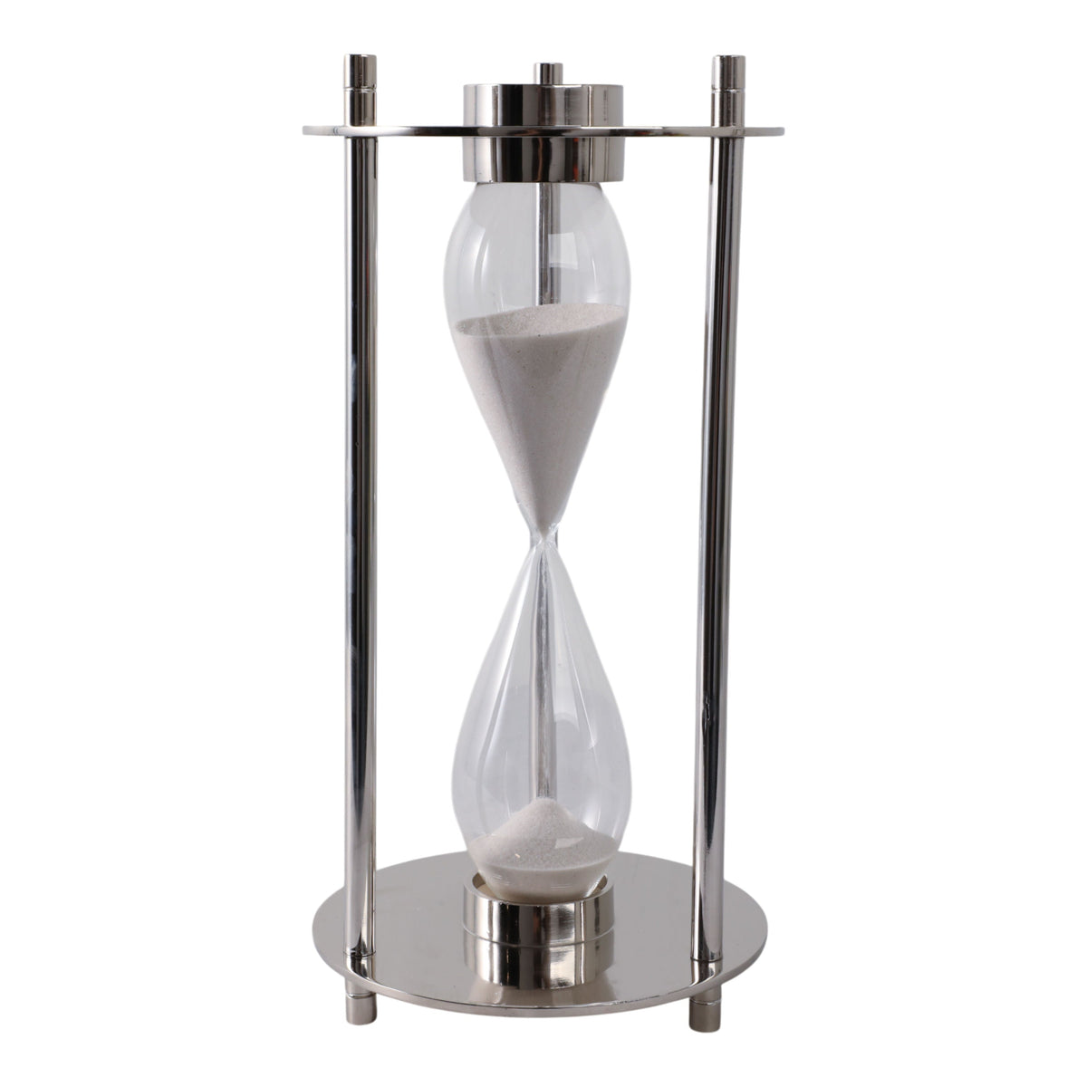 Perth Aluminum Compass Hourglass - Silver