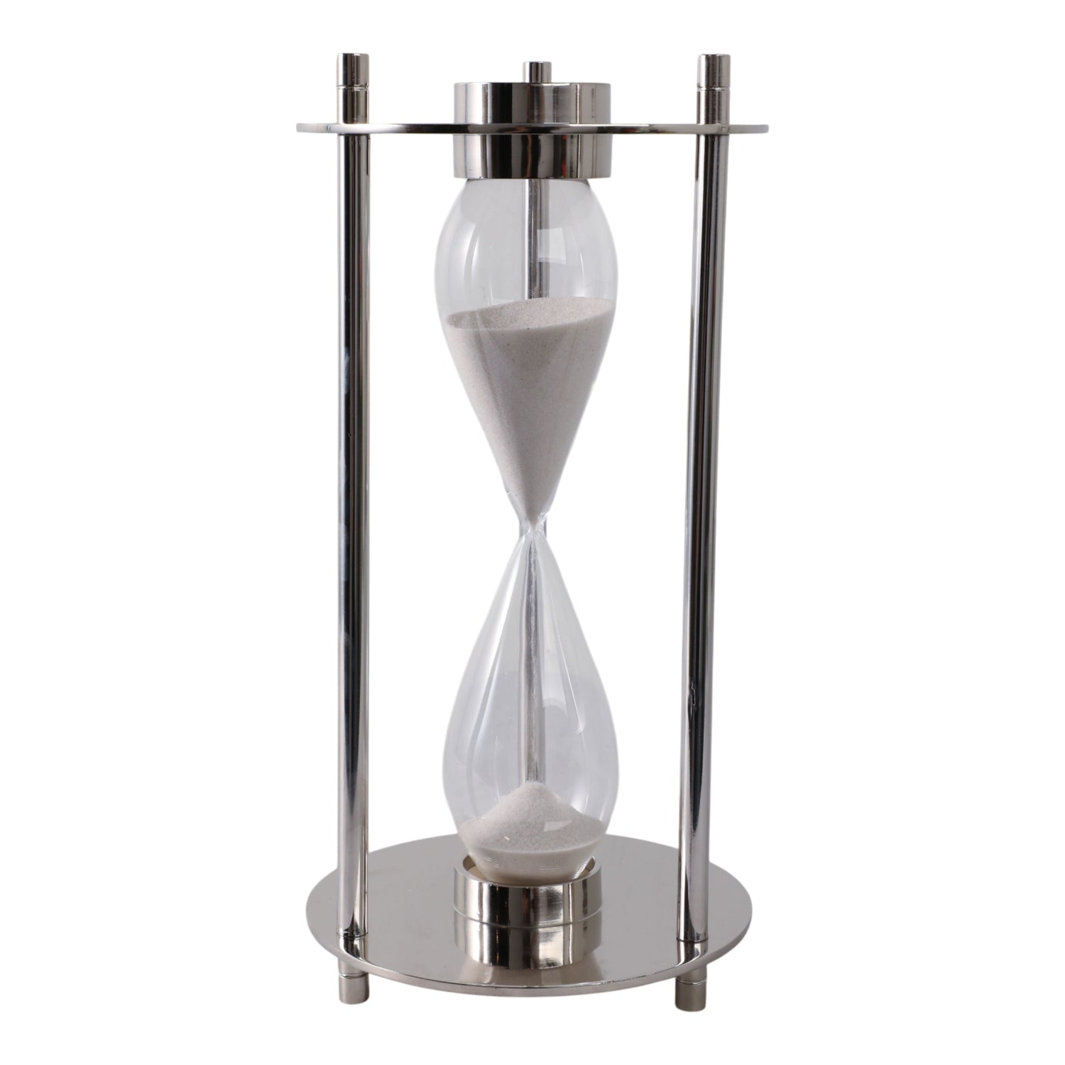 Perth Aluminum Compass Hourglass - Silver