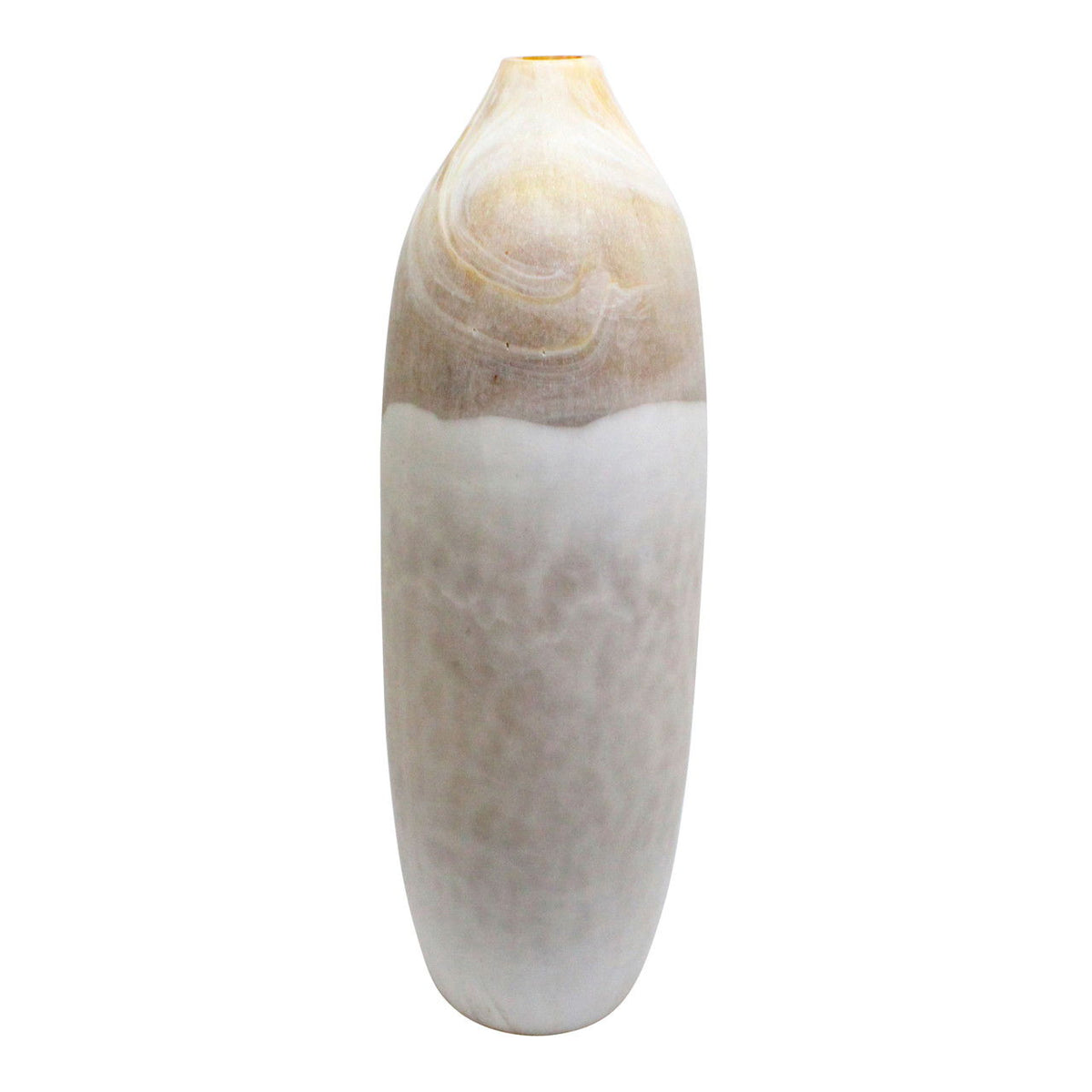 24" Helvig Large Glass Vase - Tan