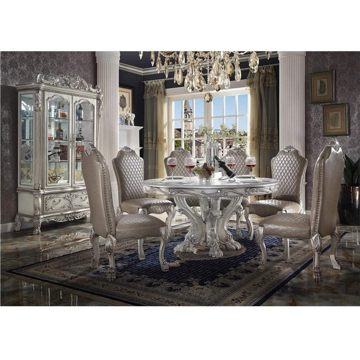 68180 Dresden Round Pedestal Dining Table