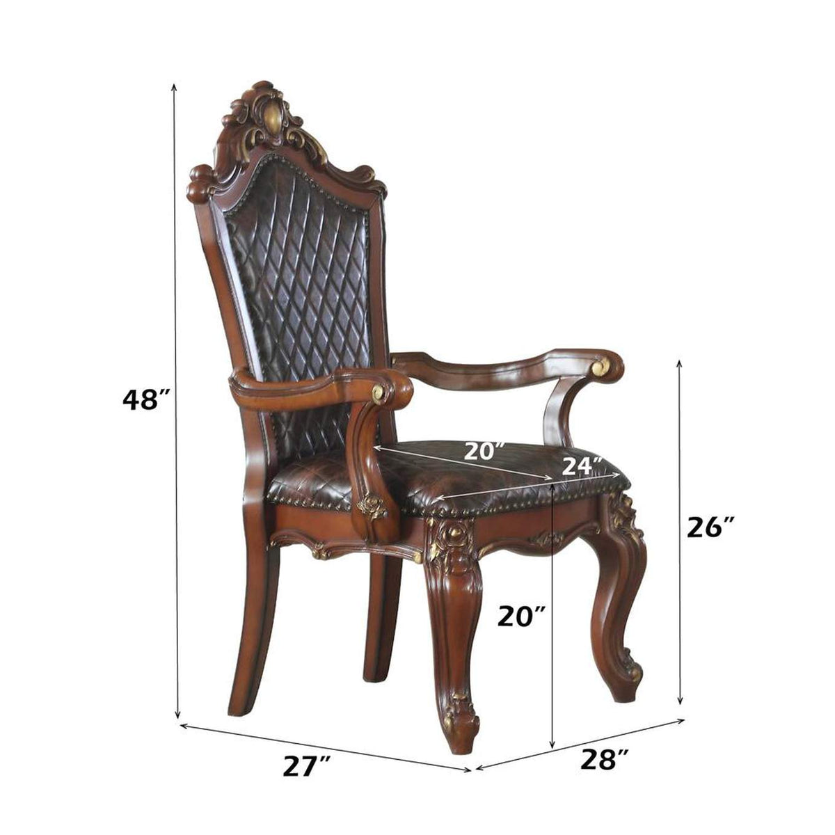 68223 Picardy Arm Chair - Set of 2