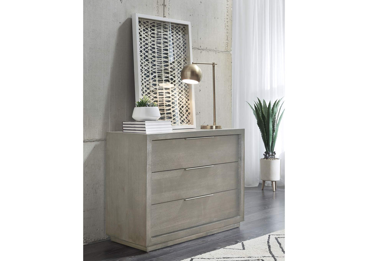 AZBX84BA Oxford Three - Drawer Nightstand In Mineral (2024)