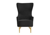 TOV-IHS44150 Julia Black Velvet Wingback Chair
