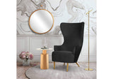 TOV-IHS44150 Julia Black Velvet Wingback Chair