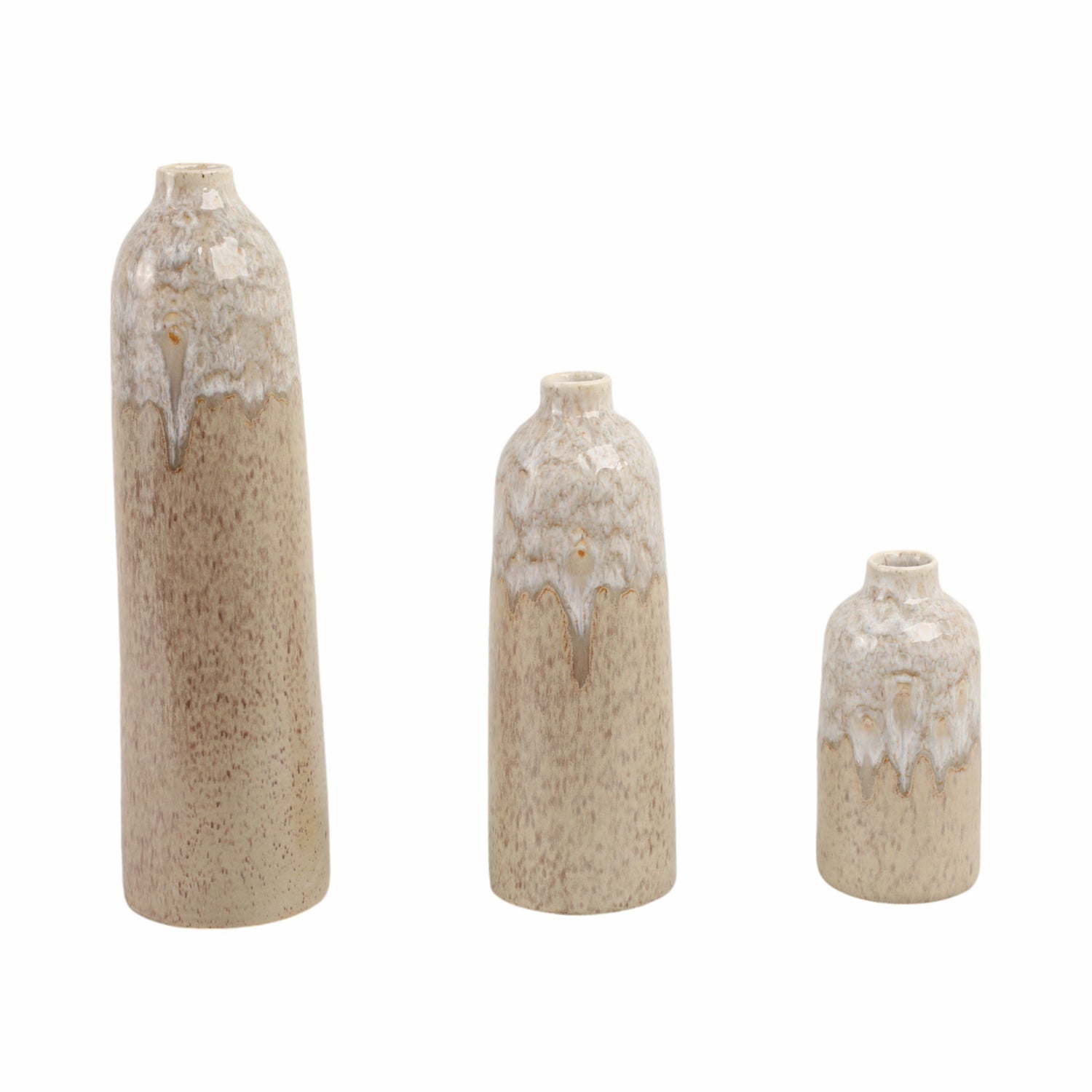 7" / 11" / 16" Febres Portugal Bottles (Set of 3) - Tan