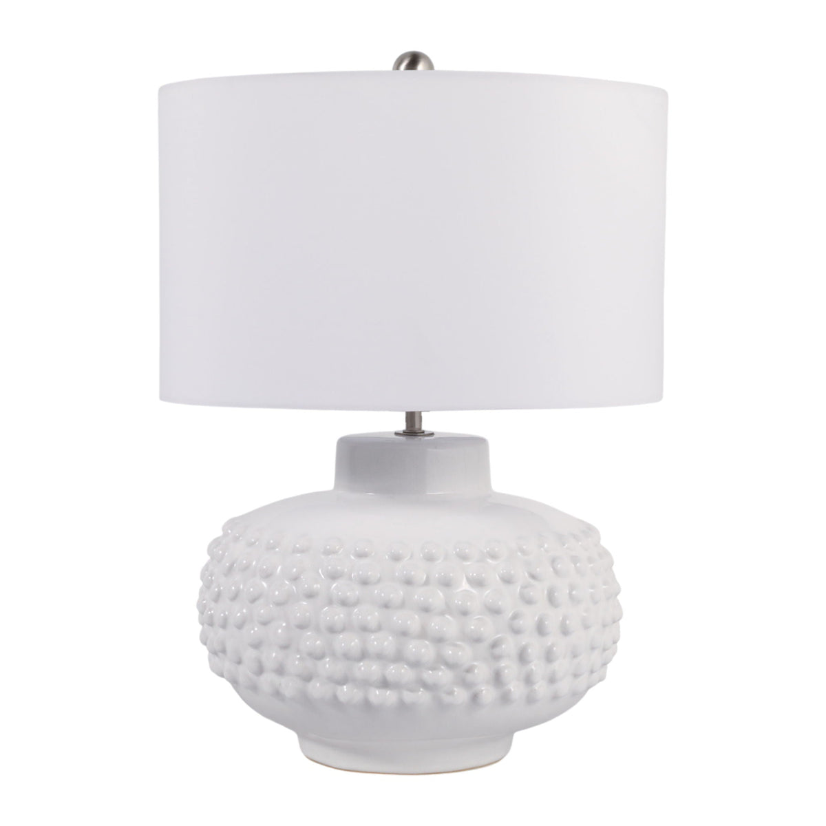 20" Meckle Ceramic Table Lamp - White