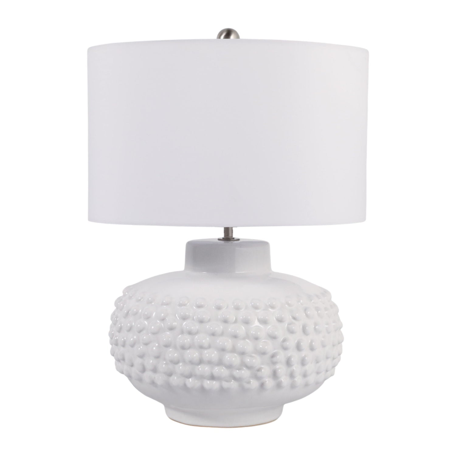20" Meckle Ceramic Table Lamp - White