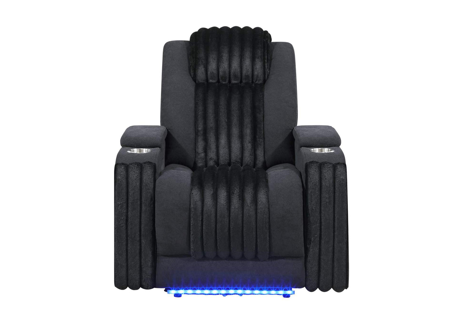 U8000-BLACK-PR_W_PHR_+_LED U8000 BLACK POWER RECLINER WITH POWER HEADREST & LED LIGHT