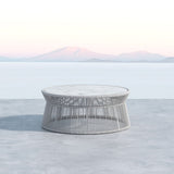 Miami - Table With Honed Cararra Marble Top