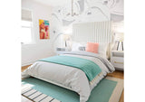 TOV-B68251 Arabelle White Velvet Queen Bed