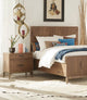 Adler Wood Panel Bed in Natural Walnut