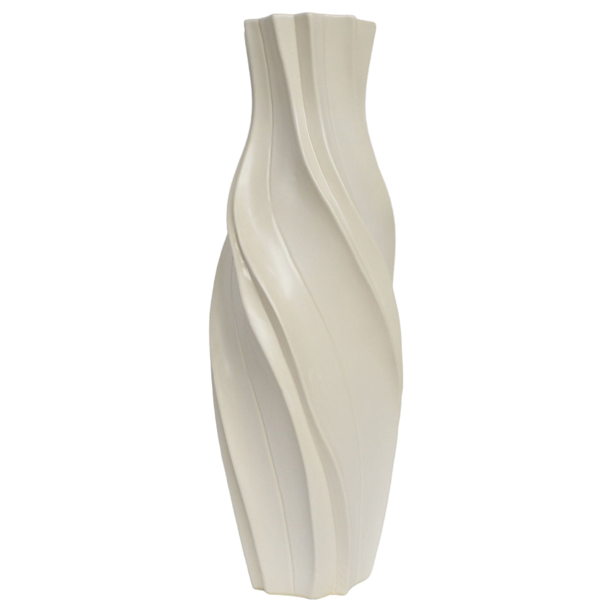 Dubuque Small Ceramic Vase 25" - Beige