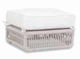 Dana - Rope Ottoman, With Self Welt - Linen Canvas
