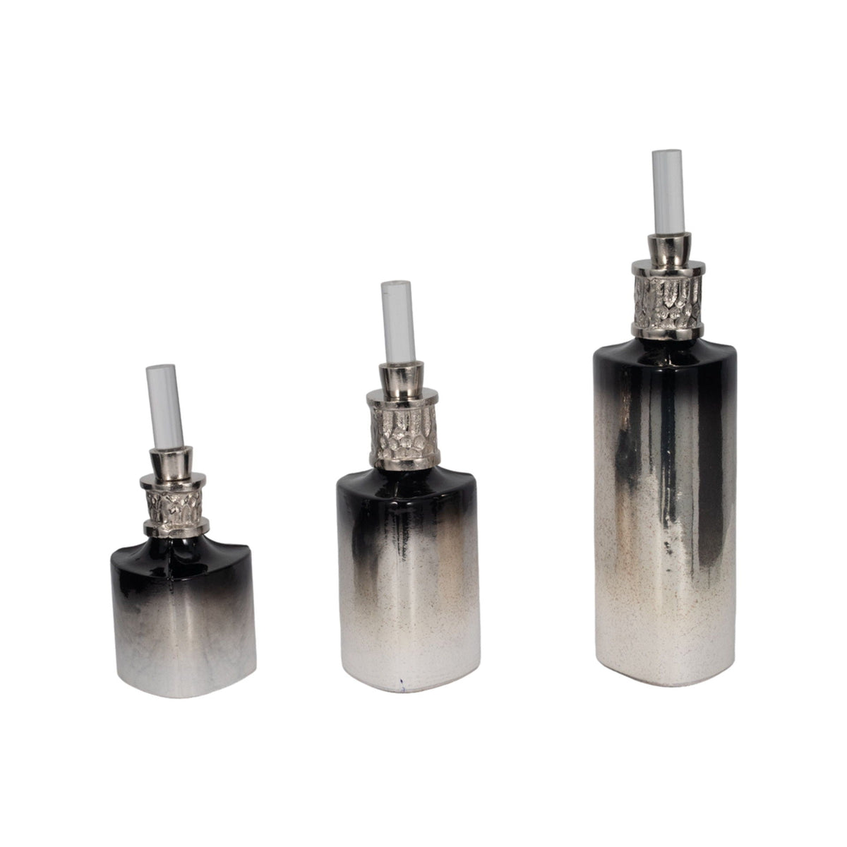 10" / 13" / 17" Talis Bottles (Set of 3) - Silver