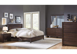 4G2281P Element Charging Station Nightstand In Chocolate Brown