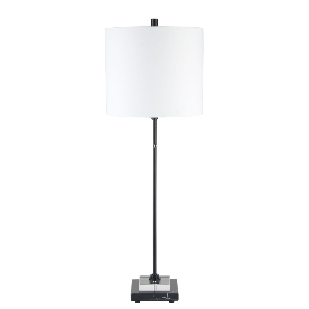 32" Brystal Buffet Lamp - Black