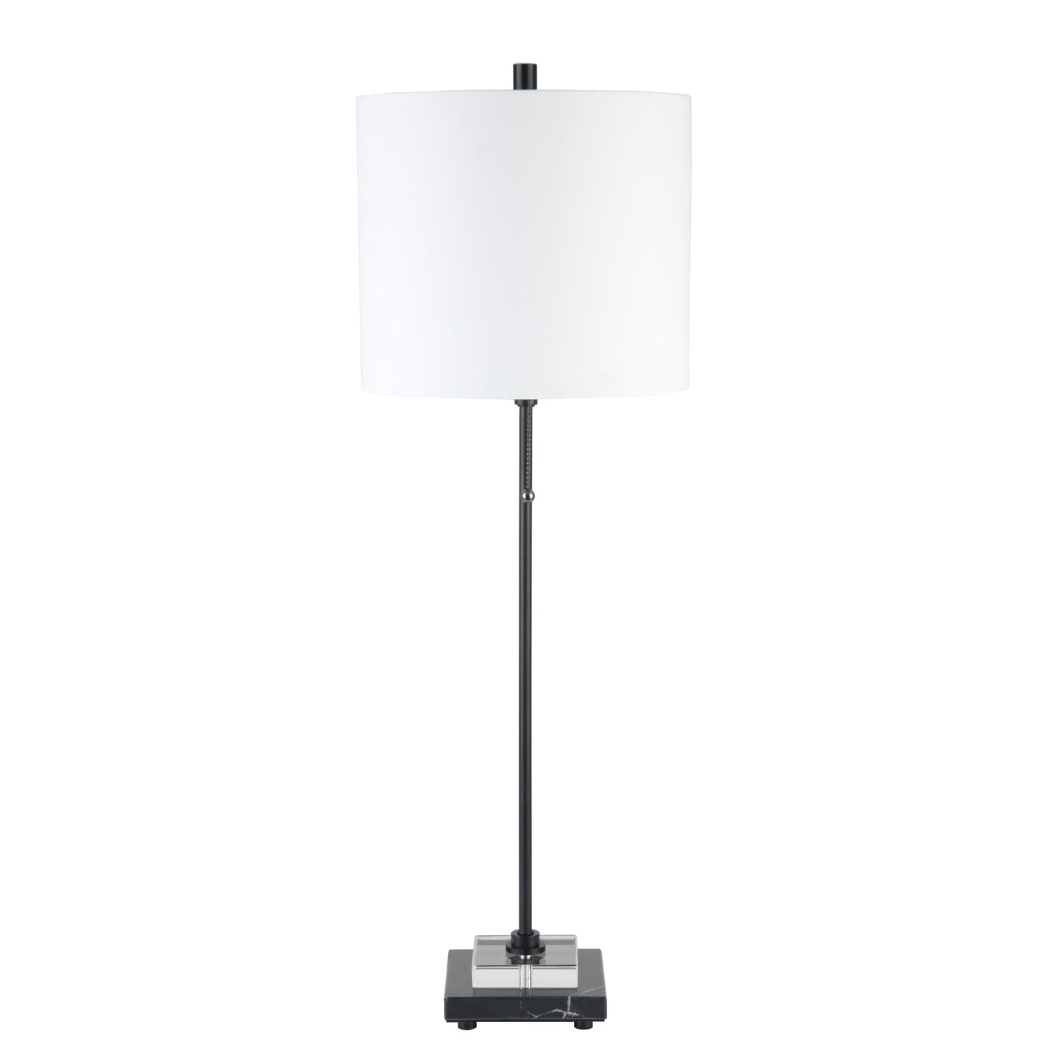 32" Brystal Buffet Lamp - Black
