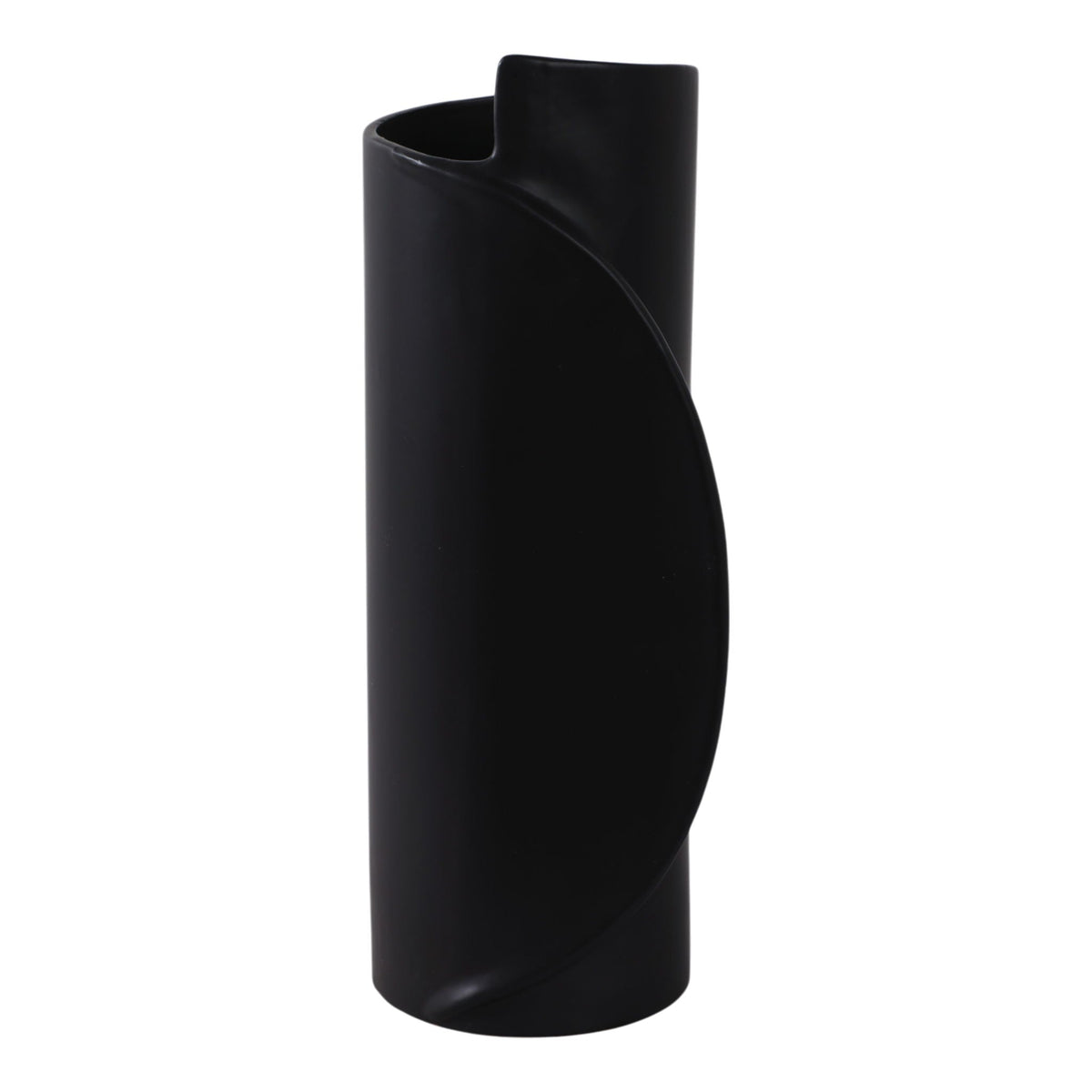 16" x 7" Wrap Around Vase - Black