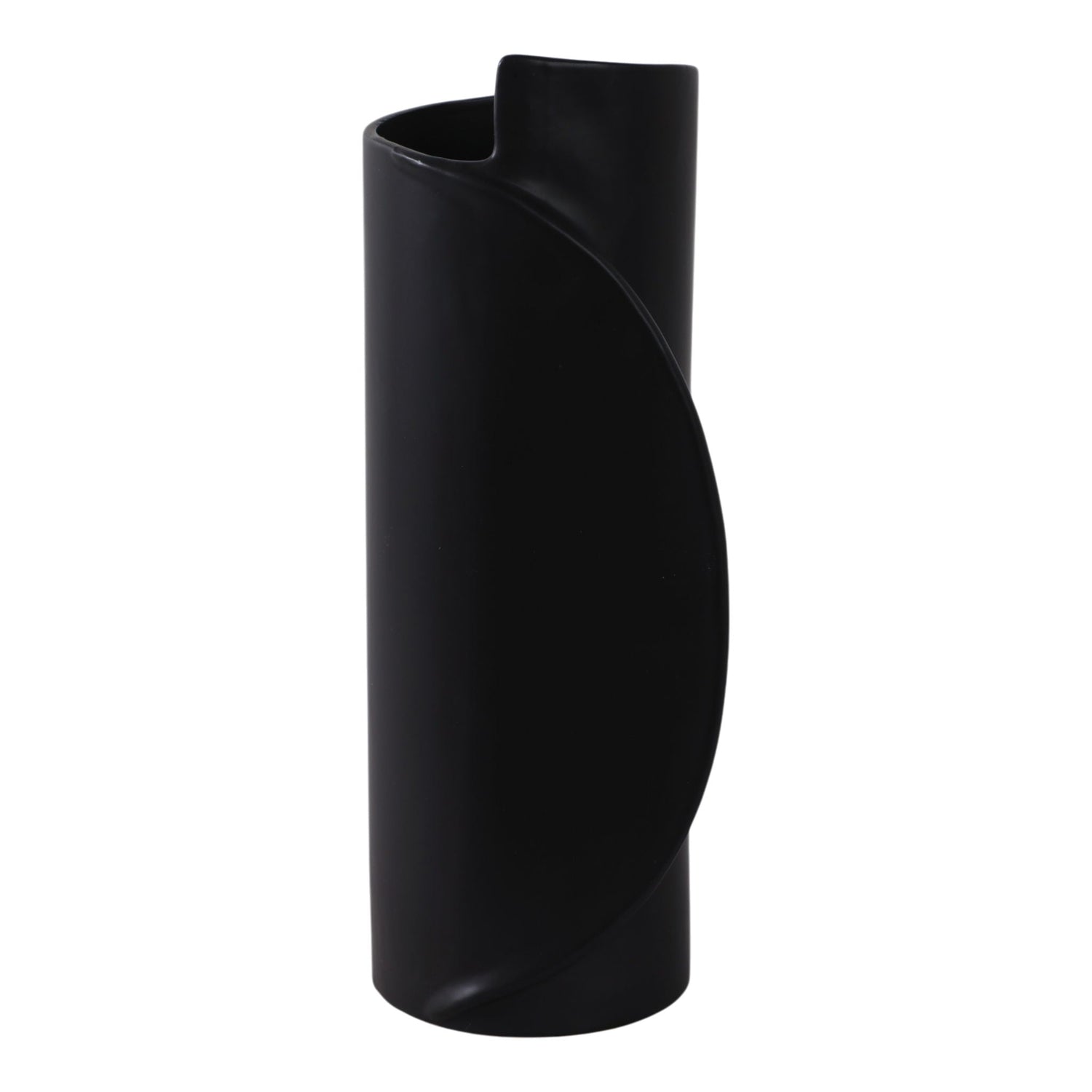16" x 7" Wrap Around Vase - Black