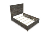8TR9B7 Townsend Solid Wood Low - Profile Bed In Gunmetal