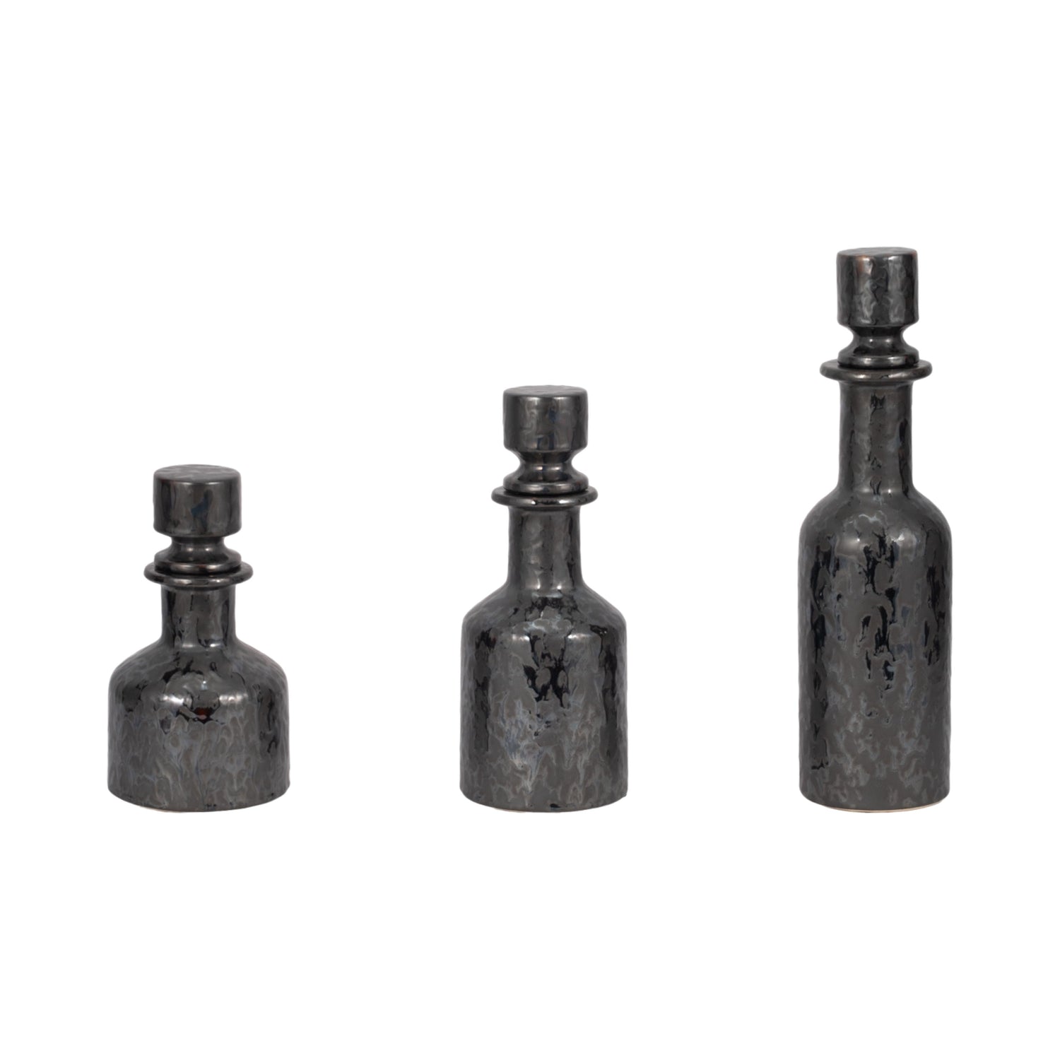 9" / 12" / 15" Maria Bottles (Set of 3) - Black