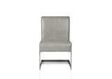 3N2563 Coral Synthetic Leather Upholstered Dining Chair (Set of 2)