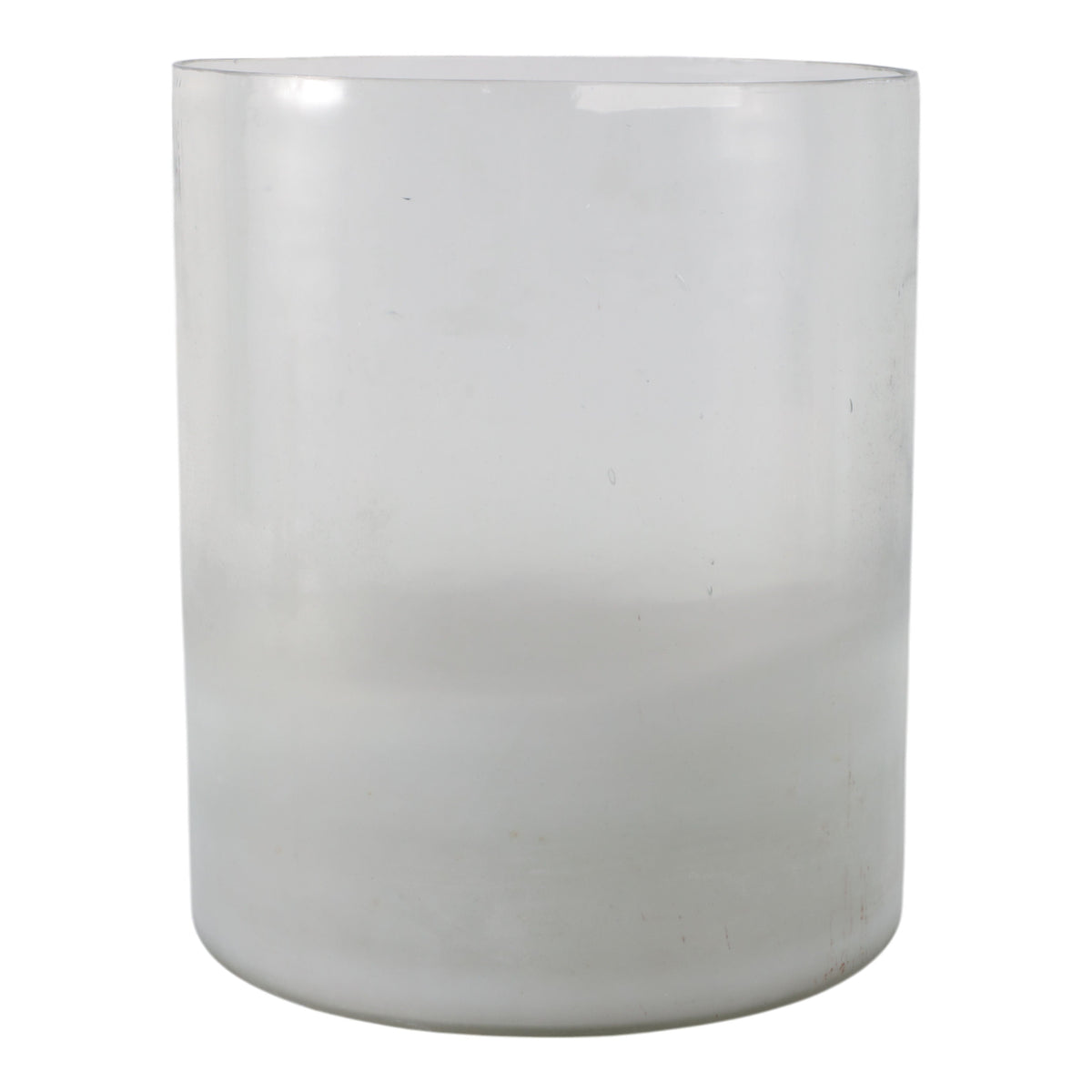10" Frosted Bottom Hurricane - Clear
