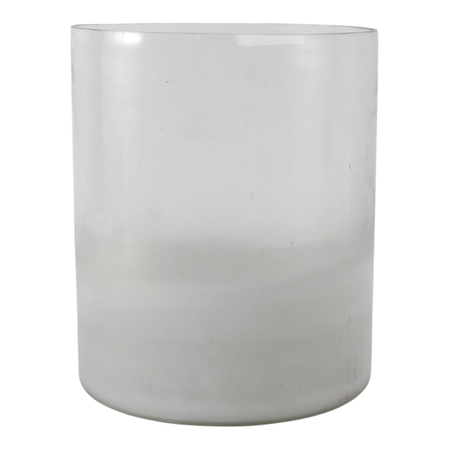 10" Frosted Bottom Hurricane - Clear