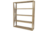 Coastal Teak - X Bookcase - Teak