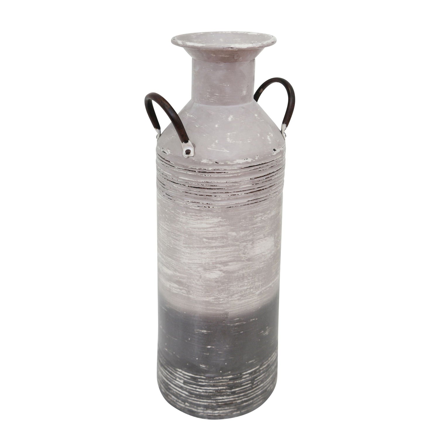 Metal Milk Can 21.75" - Gray