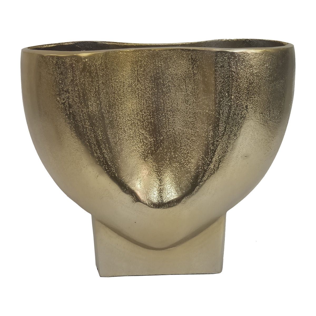 11" Abyss Arrow Shaped Metal Vase - Gold