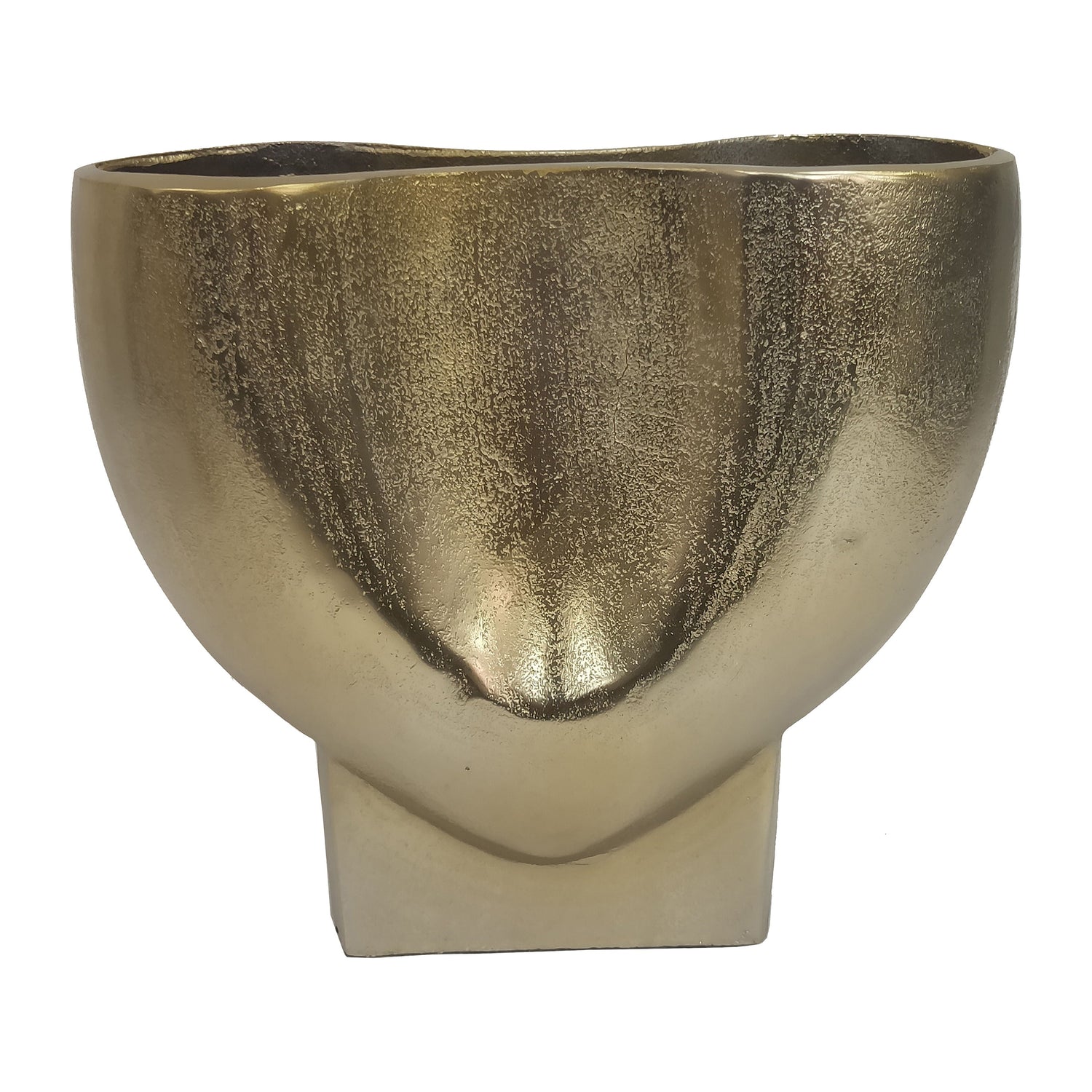 11" Abyss Arrow Shaped Metal Vase - Gold