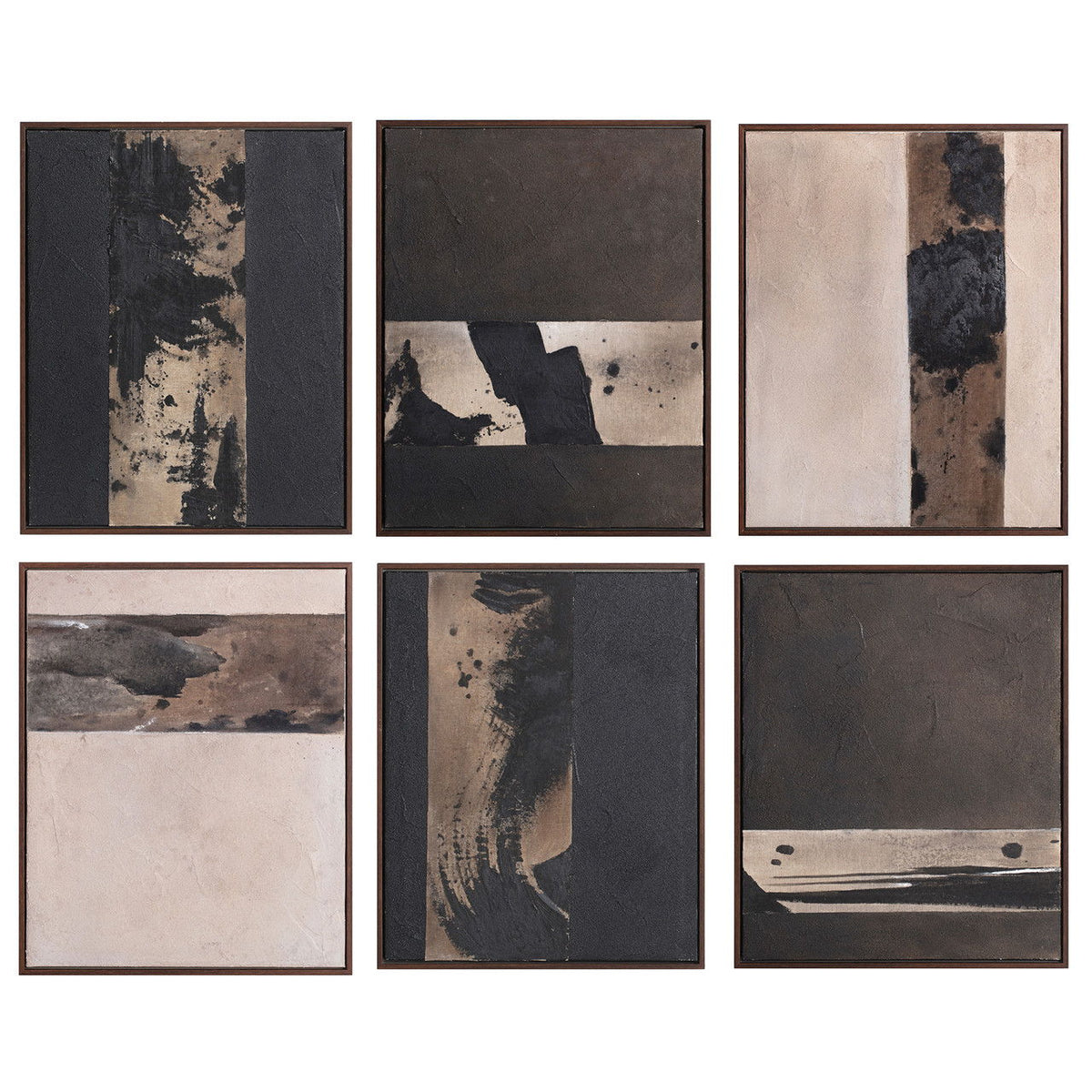 16" x 20" Linus Handpainted Art (Set of 6) - Multi