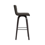 Vienna - 30" Swivel Bar Stool - Black Wood