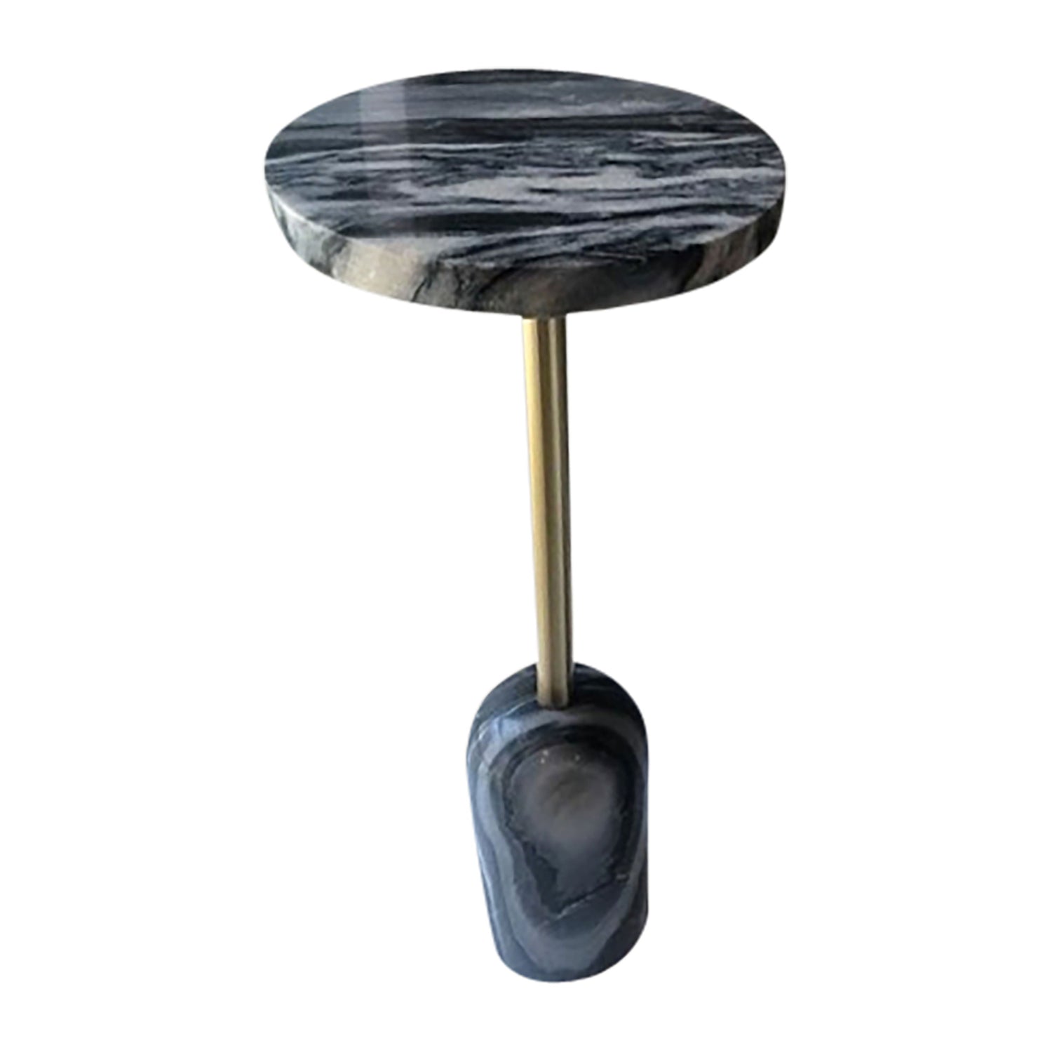 Oxford Tall Marble Table - Gray