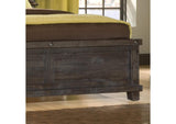 7YC9L6 Yosemite Solid Wood Panel Bed In Cafe