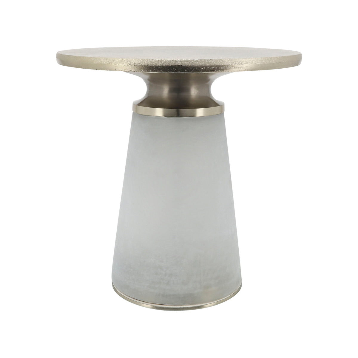 Metal Top Nebular Side Table 18" - Frost