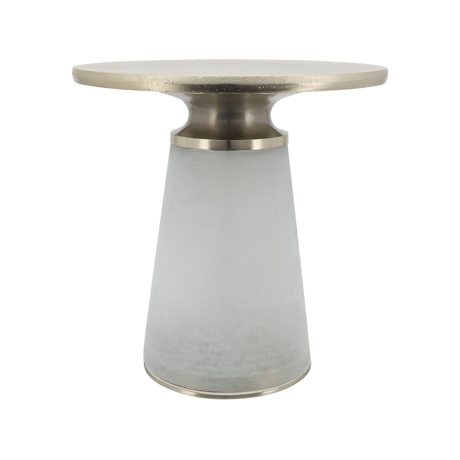 Metal Top Nebular Side Table 18" - Frost