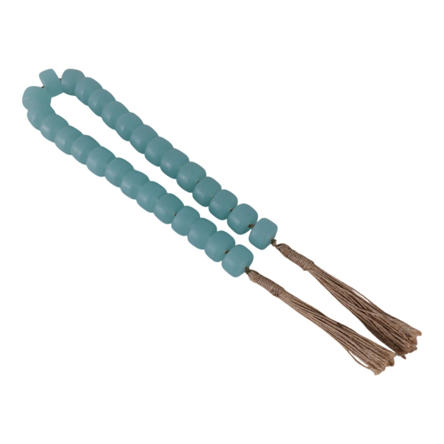 38" Cylinder 1" Resin Beaded Garland - Blue