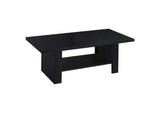 700345 Rodez 3-piece Engineered Wood Coffee Table Set Black