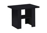 700345 Rodez 3-piece Engineered Wood Coffee Table Set Black