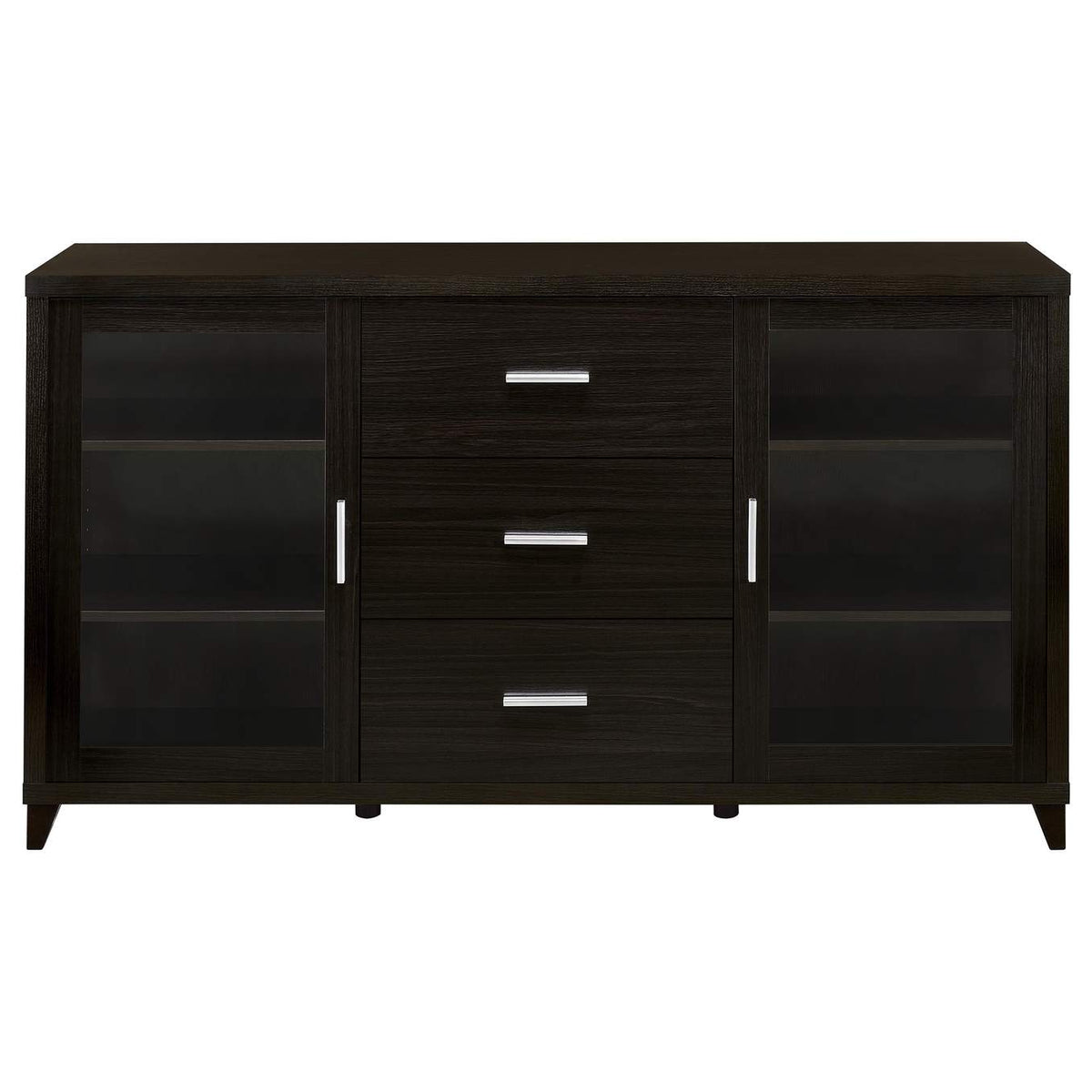 700881 Lewes 2-door Engineered Wood 60-inch TV Stand Cappuccino