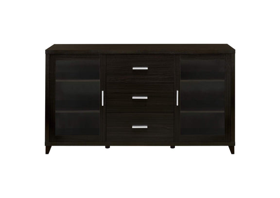 700881 Lewes 2-door Engineered Wood 60-inch TV Stand Cappuccino