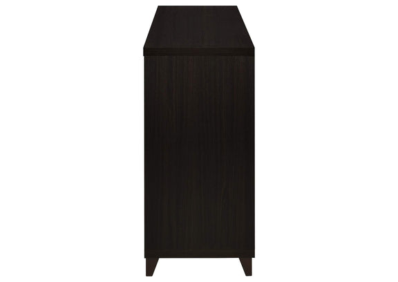 700881 Lewes 2-door Engineered Wood 60-inch TV Stand Cappuccino