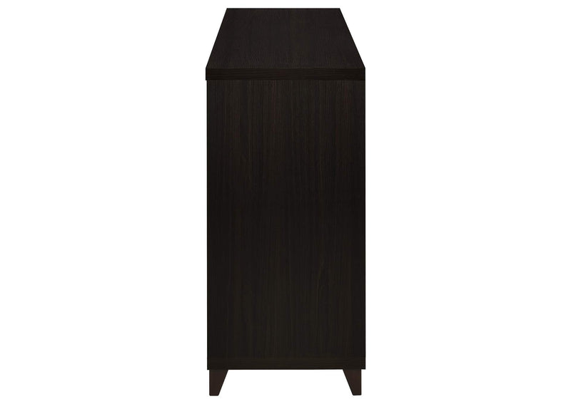 700881 Lewes 2-door Engineered Wood 60-inch TV Stand Cappuccino