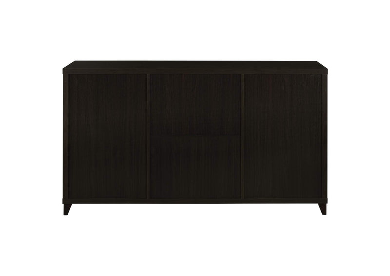 700881 Lewes 2-door Engineered Wood 60-inch TV Stand Cappuccino