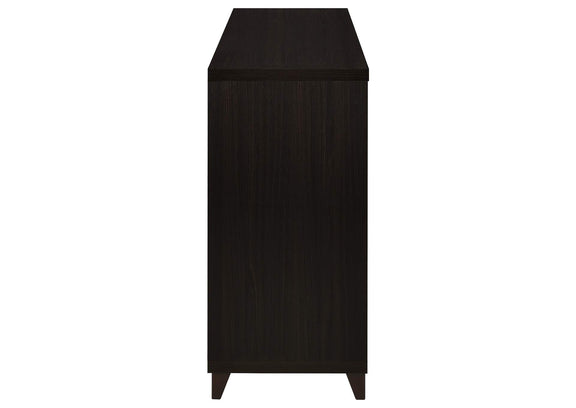 700881 Lewes 2-door Engineered Wood 60-inch TV Stand Cappuccino