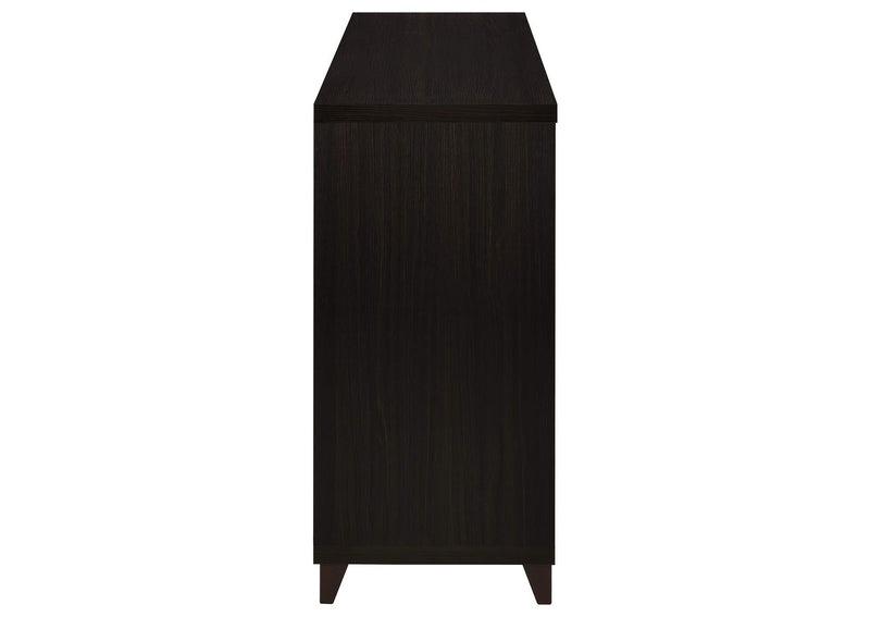 700881 Lewes 2-door Engineered Wood 60-inch TV Stand Cappuccino