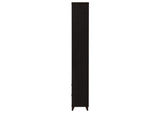 700882 Lewes 4-shelf Engineered Wood Media Tower Cappuccino